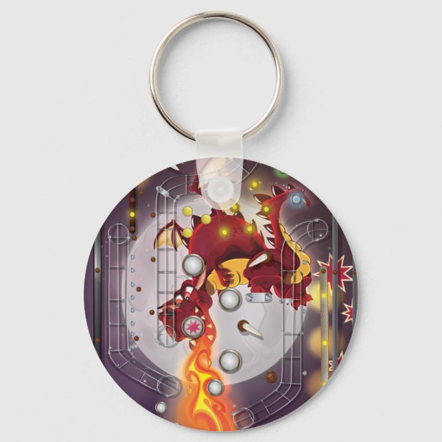 Dragon Pinball machine Key Ring (Front)
