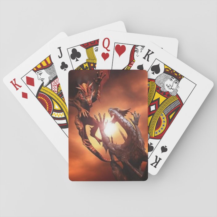 dragon back playing cards