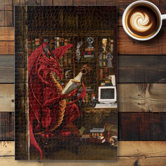 Dragon Podcast Library Jigsaw Puzzle (Creator Uploaded)