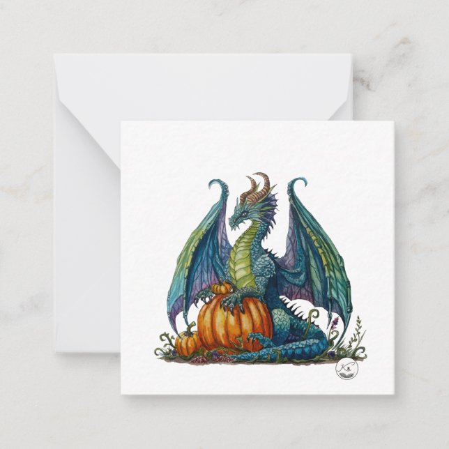 Dragon post-card style card (Front)