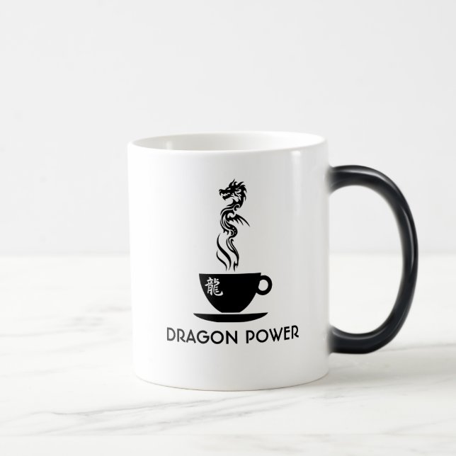 Dragon power customisable funny magic mug (Right)