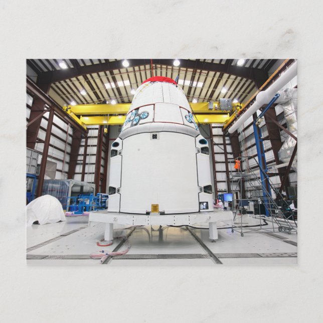 Dragon prepares to Resupply Postcard (Front)