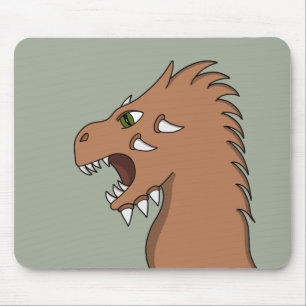 Dragon preparing to breathe fire mouse mat