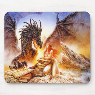 Dragon Princess Fantasy Art Mouse Mat