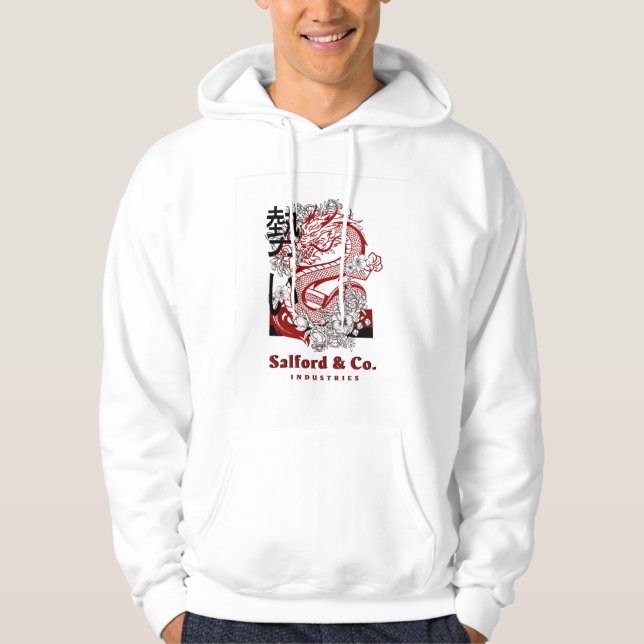 Dragon Print Hoodie (Front)