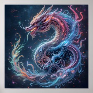Dragon rainbows harmony one poster