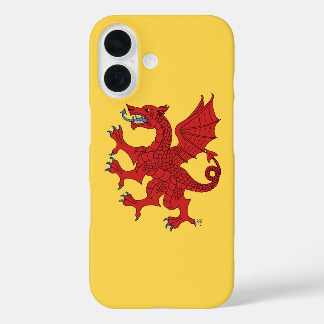 Dragon Rampant Gules Case-Mate iPhone Case (Back)