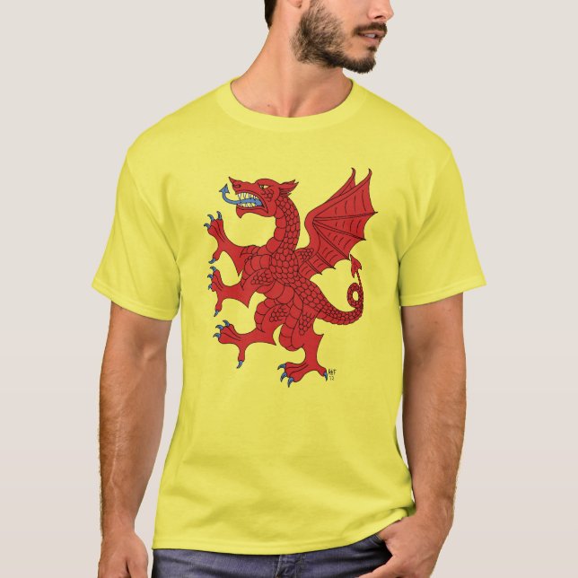 Dragon Rampant Gules T-Shirt (Front)