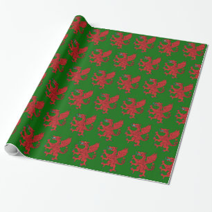 Dragon Rampant Gules Wrapping Paper