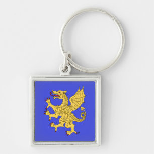 Dragon Rampant Or Key Ring