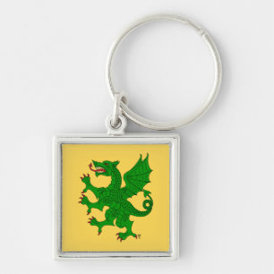 Dragon Rampant Vert Key Ring