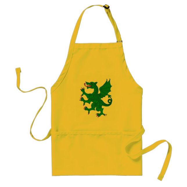 Dragon Rampant Vert Standard Apron (Front)