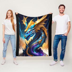 Dragon Realm 1 Fleece Blanket