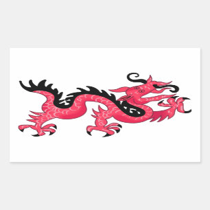 Dragon Rectangular Sticker