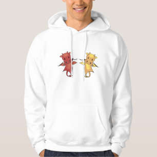 Dragon Red And Yellow Dragon Fairy Tale Fantasy Hoodie