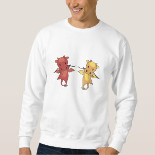 Dragon Red And Yellow Dragon Fairy Tale Fantasy Sweatshirt
