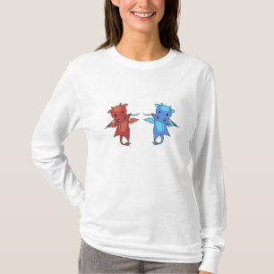 Dragon Red Blue Dragon Fairy Tale Fantasy T-Shirt