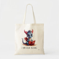 *~* DRAGON RED BLUE - READING devour BOOKS AP88
