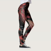 DRAGON RED leggings