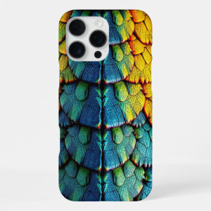 Dragon Reptile Scales Green Blue Yellow Armour iPhone 16 Pro Max Case