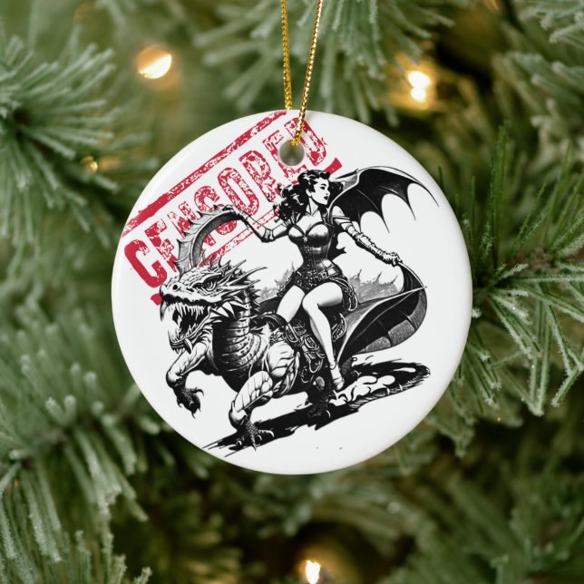 Dragon Ride Delight Ceramic Tree Decoration (Tree)