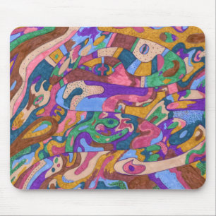 Dragon Ride, Original Abstract Mouse Mat