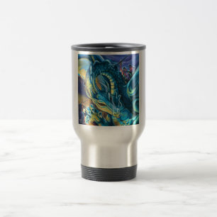 Dragon Rider and Sorcerer Travel Mug