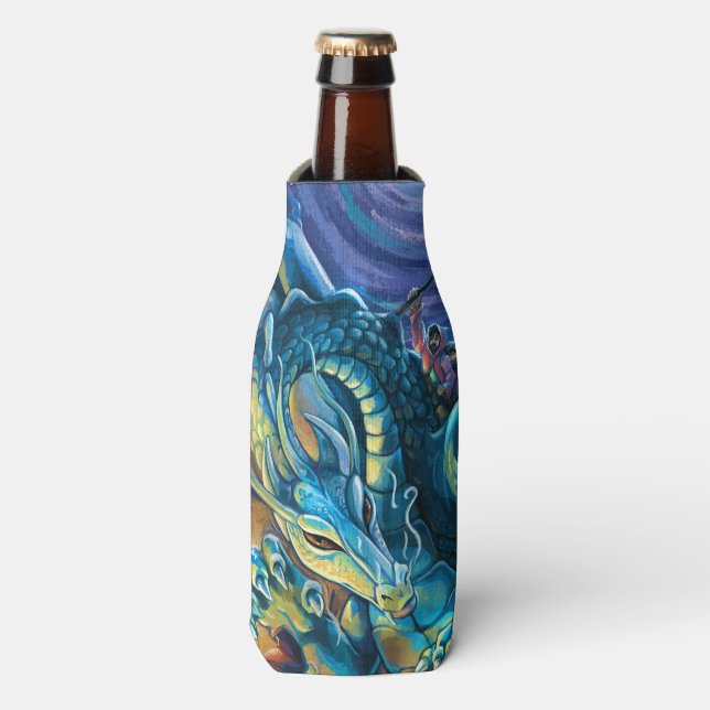 Dragon Rider Poster Bottle Cooler (Bottle Front)