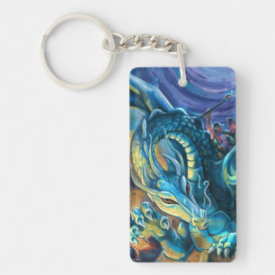 Dragon Rider Poster Key Ring