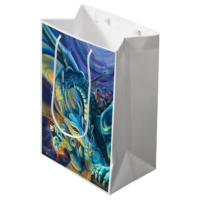Dragon Rider Poster Medium Gift Bag (Front Angled)
