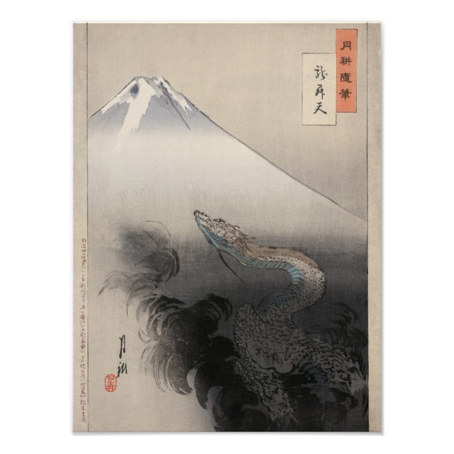 Dragon rising to the heavens photo print (Front)