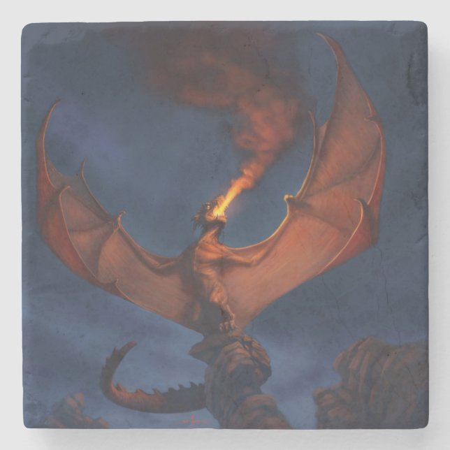 Dragon Roar Stone Coaster (Front)