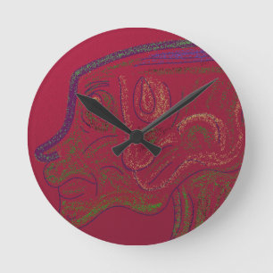 Dragon  round clock