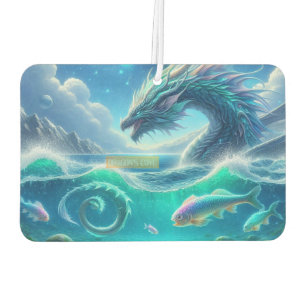 Dragon’s Cove Ocean Scene — Fantasy Dragon Car Air Freshener