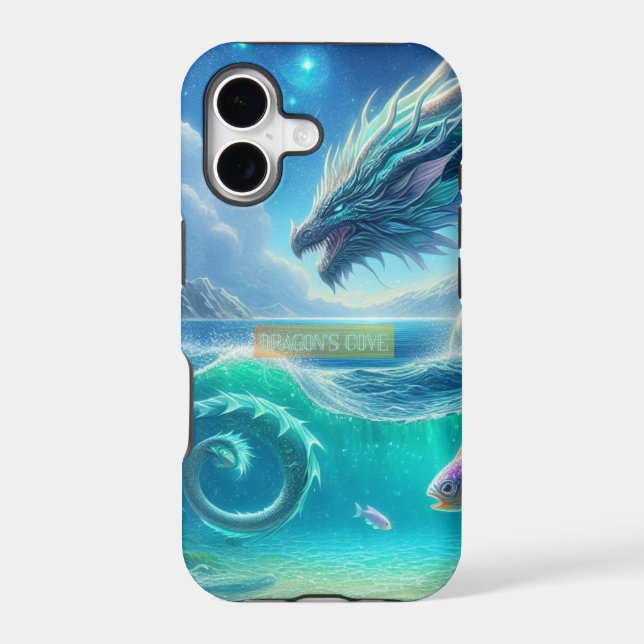 Dragon’s Cove Ocean Scene — Fantasy Dragon iPhone  (Back)