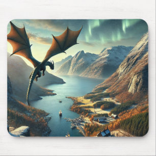 Dragon’s Journey – Epic Fantasy Landscape Mouse Mat