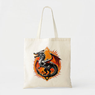 Dragon’s Wrath: The Samurai Awakens / Vintage Art Tote Bag