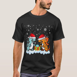 Dragon Santa Hat Mythical Animal Funny Christmas P T-Shirt