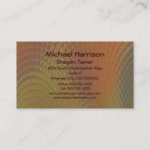 Dragon Scales Abstract Pattern Business Card