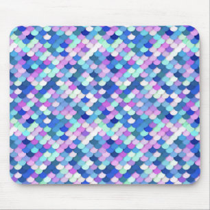 "Dragon Scales" - blue, orchid and lavender Mouse Mat