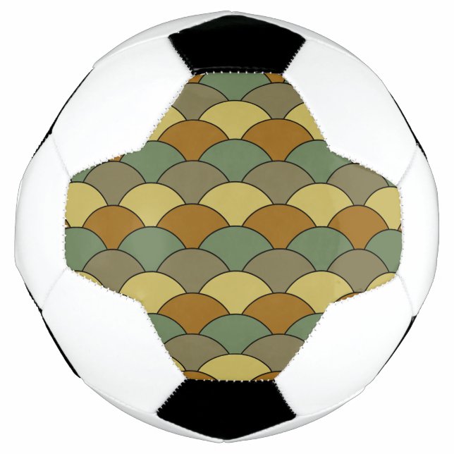 Dragon Scales, Fans, Waves, Seigaiha, Camouflage Football (Front)