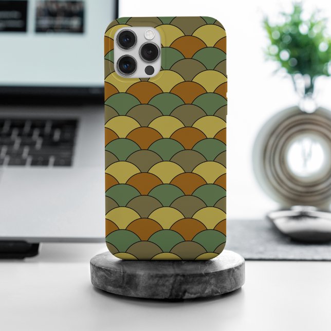 Dragon Scales, Fans, Waves, Seigaiha, Camouflage iPhone Case (Creator Uploaded)