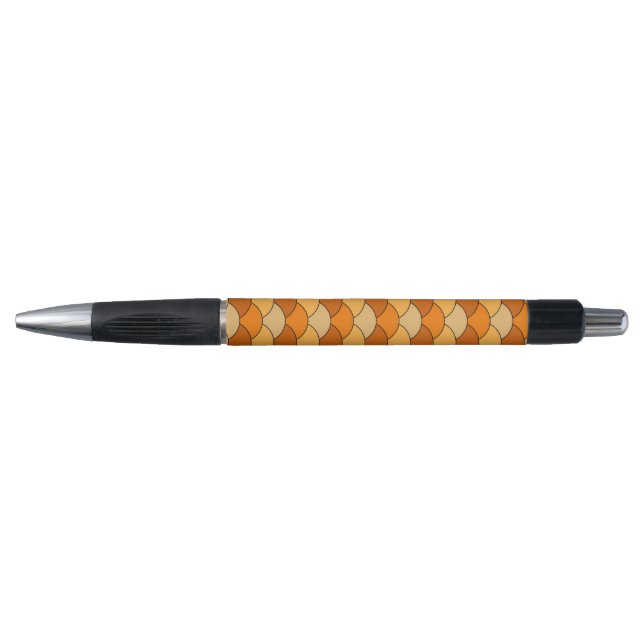 Dragon Scales, Fans, Waves, Seigaiha, Orange (Front)