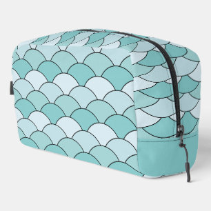 Dragon Scales, Fans, Waves, Seigaiha, Orange Dopp Kit
