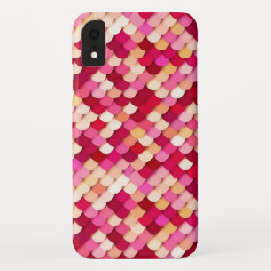 "Dragon Scales" - magenta, hot pink and peach iPhone XR Case