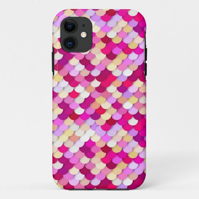 "Dragon Scales" - magenta, pink and gold Case-Mate iPhone Case (Back)