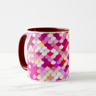 "Dragon Scales" - magenta, pink and gold Mug