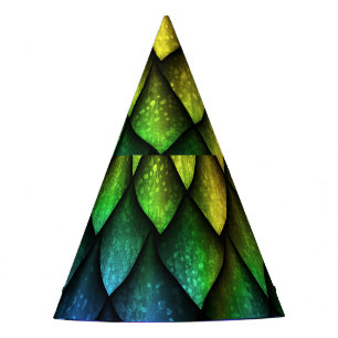 Dragon scales seamless 3D texture. Party Hat