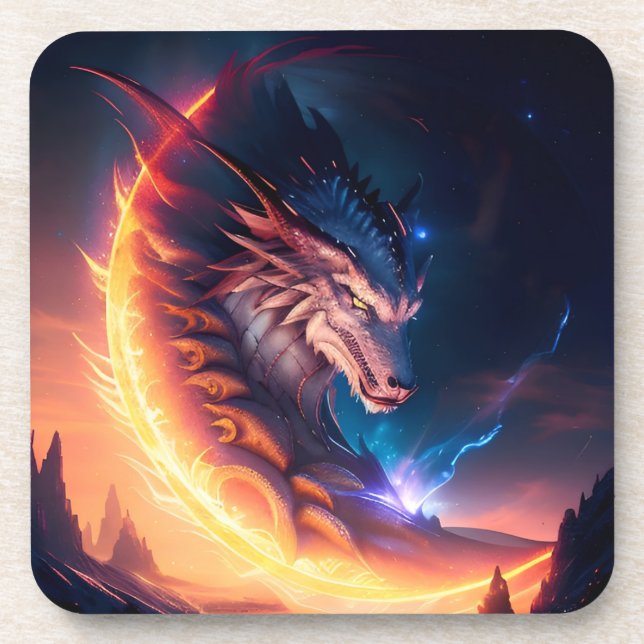 Dragon Scape Fire Night Coaster (Front)