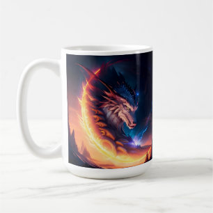 Dragon Scape Fire Night Coffee Mug